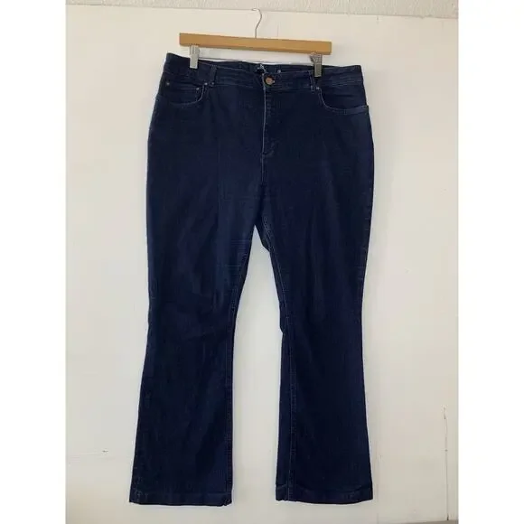 Boden Marylebone Slim Bootcut Women's Sz US 16R Dark Wash Jeans Pants - Picture 2 of 9